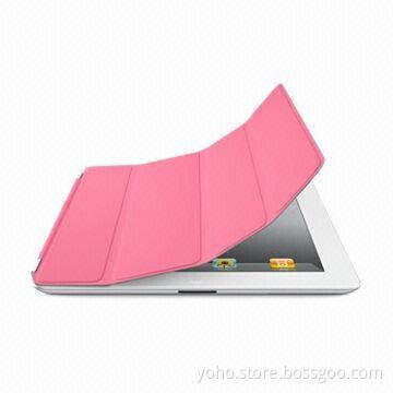 Smart Cover for iPad 2, with PU Leather and Suede Linning, Impact and Scratch-resistant